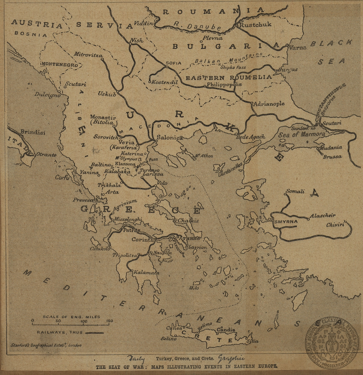 Turkey, Greece, and Crete